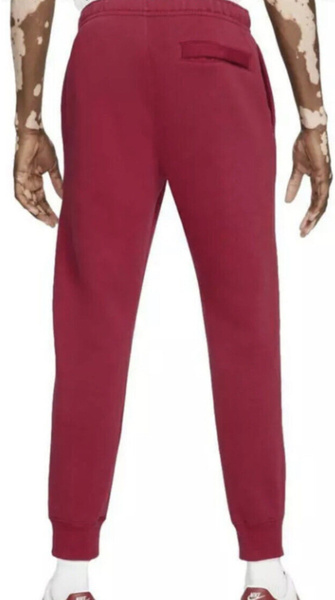 Czerwone Spodnie Dresowe Męskie Nike Club Fleece 826431-690 S