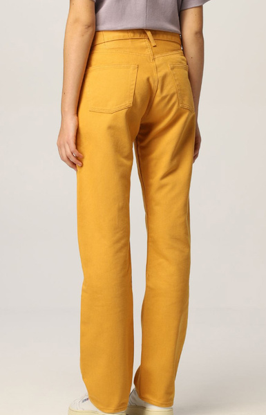 Calvin Klein Spodnie Damskie - Żółte - Rozmiar 26 - Fit Jean - K20K203726ZCE