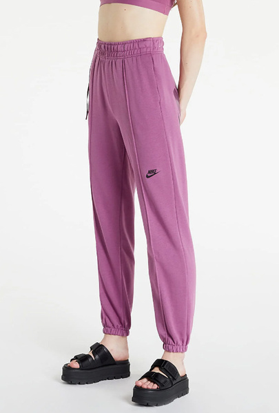 Nike Spodnie Dresowe Damskie - Fioletowe - Rozmiar L - Nsw French Terry Fleece - DV0336-507