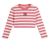 Bluzka Dziecięca Tommy Hilfiger Czerwono-Biała KG0KG06317XIW 104