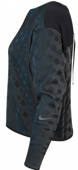 Nike Bluzka Damska Czarna - Do Biegania - Rozmiar S - Z Długim Rękawem - Holoknit - CU6168-010