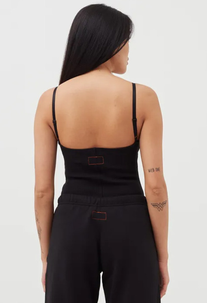 Calvin Klein - Czarny Top Gorsetowy - Rozmiar XL - K20K203546BEH