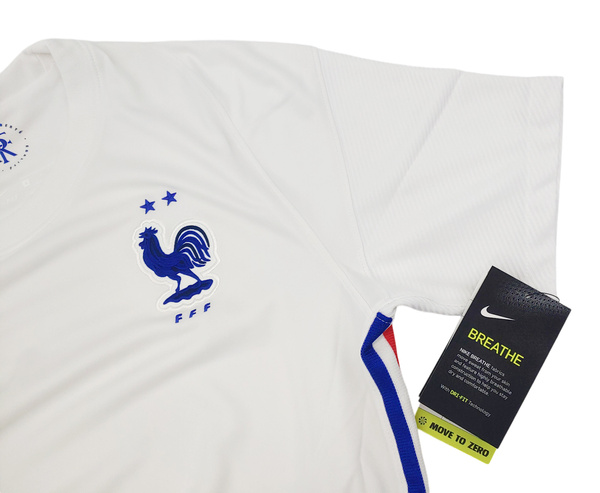 Nike Koszulka Męska - Biała - T-shirt - Breathe Francja Stadium 2020 - CD0699100 - Rozmiar L