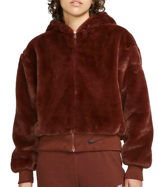 Kurtka Damska Nike NSW Essentials Brązowa S DD5116-273