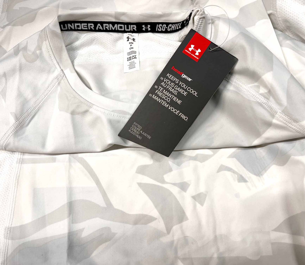 Biała koszulka tenisowa Under Armour 1361399-100 SM Iso-Chill