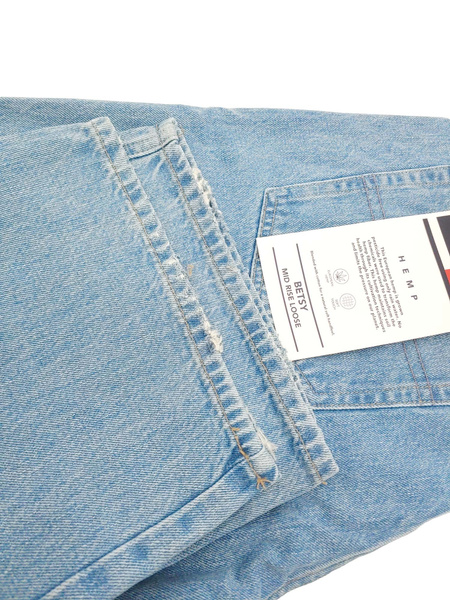 Spodnie Damskie Tommy Jeans Betsy Loose Niebieskie 25/30 DW0DW12358