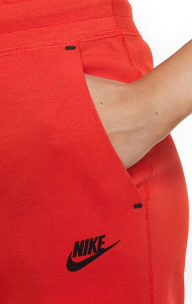 Nike Spodnie Dresowe Damskie - Joggery - Czerwone - Rozmiar XL - Nsw Tech Fleece - CW4292-673