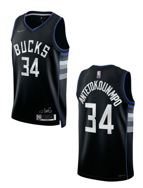 Czarna Koszulka NBA Bucks Antetokounmpo MVP Edition S - DH8058010