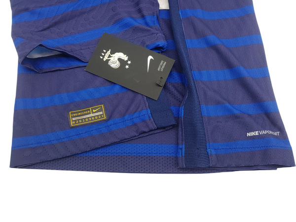 Nike Męska Koszulka Piłkarska - France Francja 2020 Home - T-shirt Niebieski - TCD0586-498 - Rozmiar M