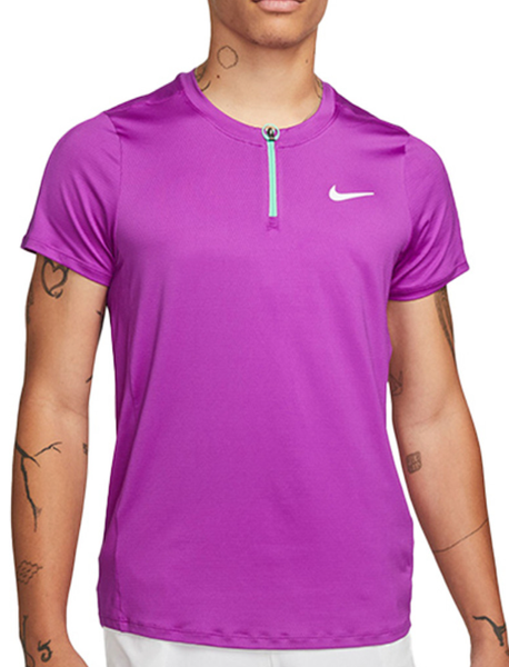 Męska koszulka polo Nike Court Advantage Dri-FIT Fioletowa M DD8321-551