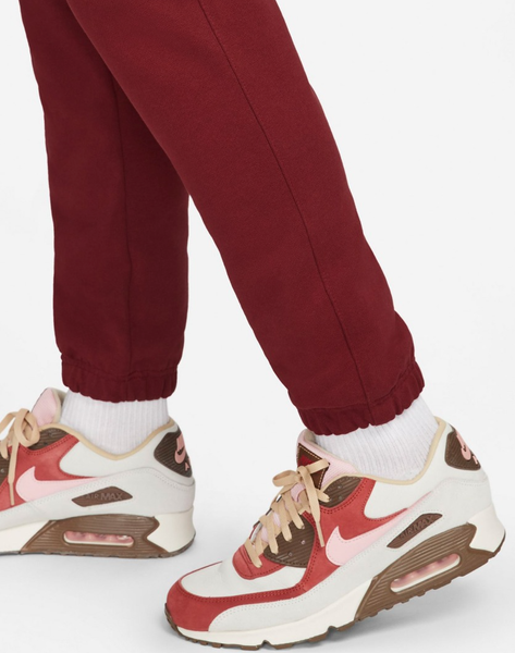 Bordowe Spodnie Dresowe Nike Sportswear Swoosh Fleece DV0655677 S