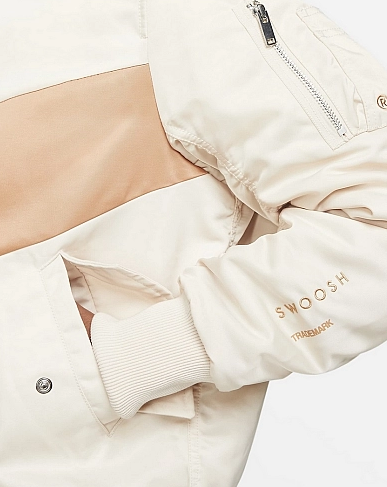 Beżowo - Pomarańczowa Kurtka Nike Therma-FIT Swoosh DD6055219 S Męska