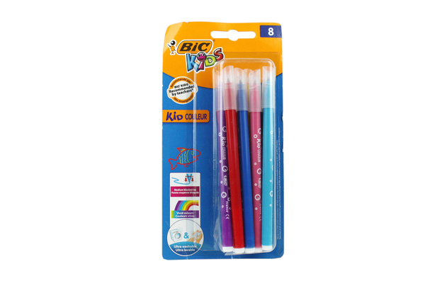 Kolorowe  flamastry zmywalne BIC Kids