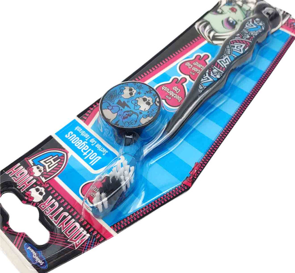 Szczoteczka Monster High Czarna z Nakładką +8 lat