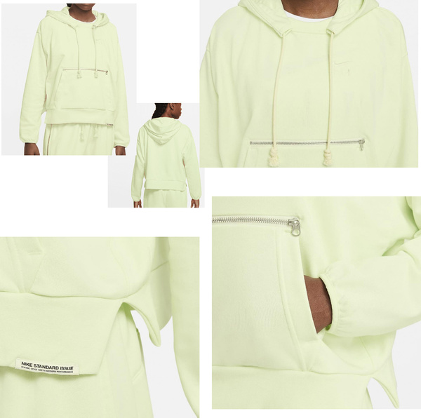 Nike Bluza Damska z Kapturem - Kangur - Zielona Miętowa - Rozmiar M - DA6483-303  - BEZ METKI