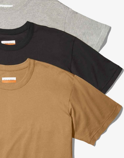 T-shirt Męski Calvin Klein Multikolor Pakiet 3 szt. M 00040127MA-YSG