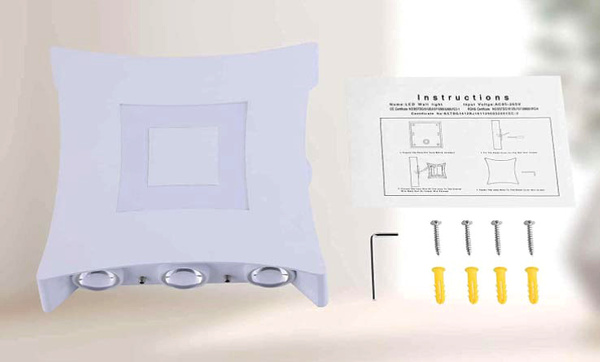 Lampa LED ENCOFT 18W IP65 Elewacyjna Biała