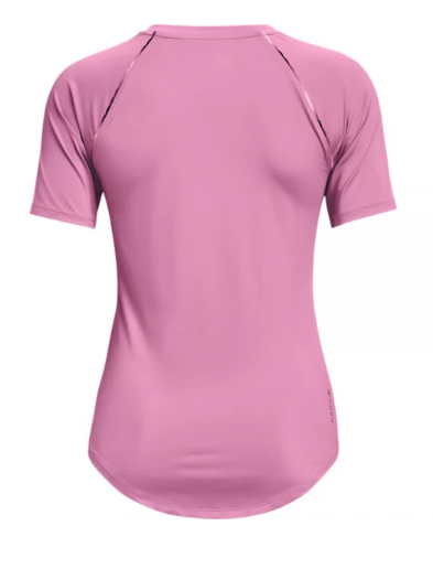 Różowa damska koszulka Under Armour Rush Scallop SS 1360852680 SM