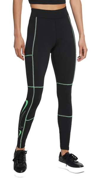 Czarne Legginsy Damskie Nike XS CU6650-010 Sportswear Swoosh