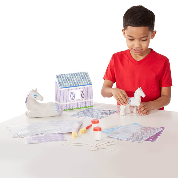 Zestaw Kreatywny Melissa & Doug Koń i Kucyk Paper-Maché