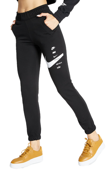 Czarne Damskie Spodnie Nike Swoosh L DJ1125-011