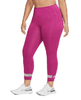 Fuksja Legginsy Damskie Nike 1X DA3114-564 Air 7/8 Plus Size