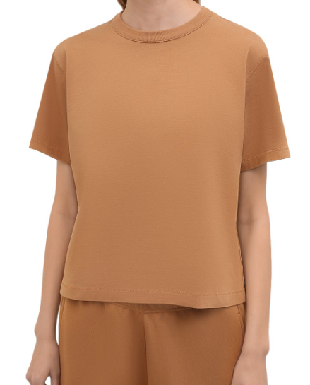 Koszulka Calvin Klein Brązowa Bawełna Luźna K20K203539 S