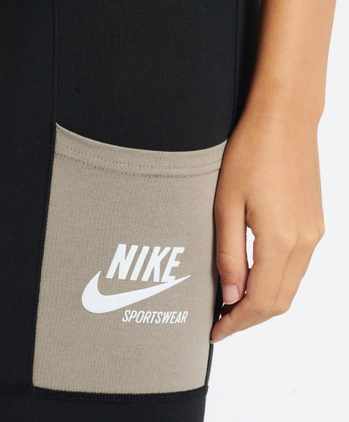 Czarne Legginsy Nike DD5683-010 XXS Damskie High Rise