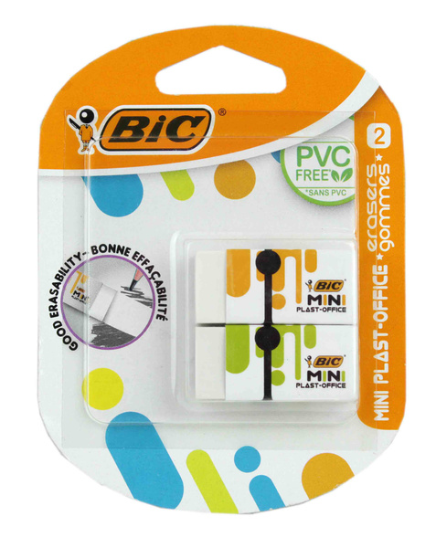 GUMKA  BIC 2 szt. DO WYCIERANIA PVC FREE