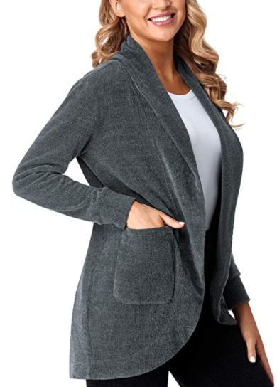 Szary Damski Sweter Termiczny Sevego z Kieszeniami M