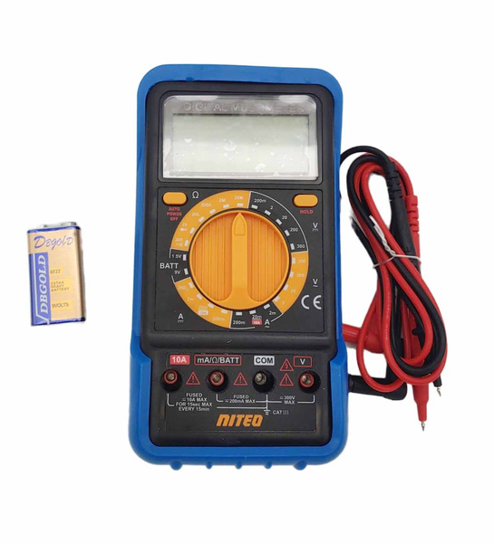 Multimetr Cyfrowy Uniwersalny z Etui i LCD