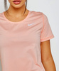 Różowa damska koszulka Nike Dri-FIT Mesh 889540-646 L