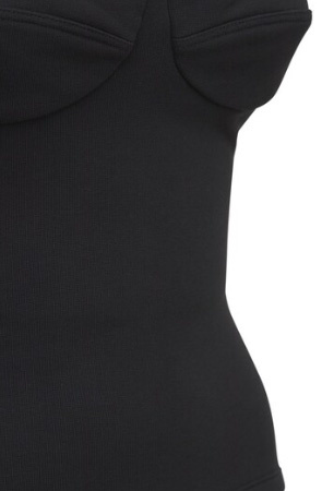 Calvin Klein - Czarny Top Gorsetowy - Rozmiar XL - K20K203546BEH