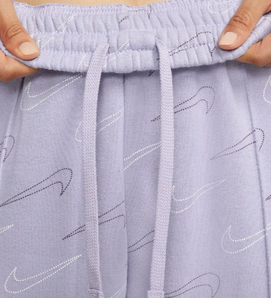 Fioletowe Spodnie Damskie Nike DR8919-510 L NSW Fleece Oversize