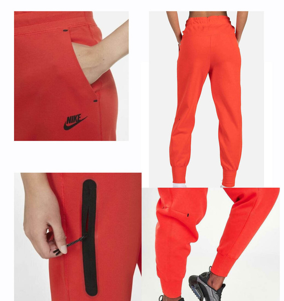 Spodnie Nike Tech Fleece L CW4292-673 Czerwone