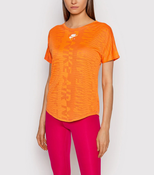 Pomarańczowa damska koszulka Nike Air Running CZ9154-854 S