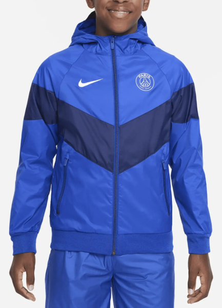 Chłopięca Kurtka Nike PSG DN3189-417 XS (122-128 cm) Niebieska