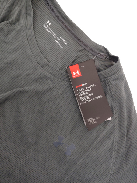 Szara Męska Koszulka Under Armour HeatGear Fitted 1361469012 L