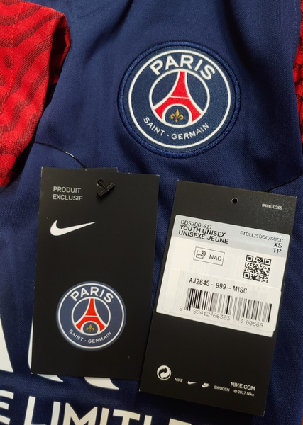 Dziecięca Koszulka Nike PSG 20/21 Breathe Strike Jr Granatowa XS CD5206411