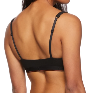 Biustonosz Calvin Klein - Braletka - Czarny Stanik - Rozmiar L - 0040109WAE UB1