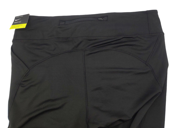 Czarne Damskie Legginsy Nike Swoosh Crop 2X DB4451-010