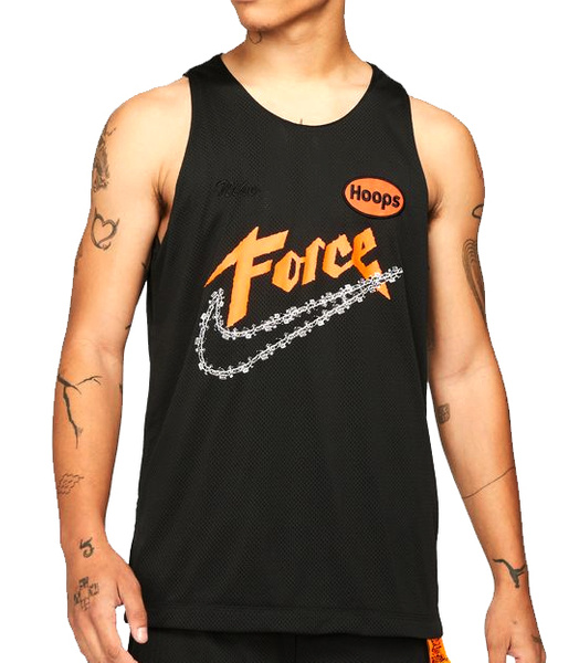 Koszykówka Czarna Koszulka Nike Force Hoops Dri-FIT S 