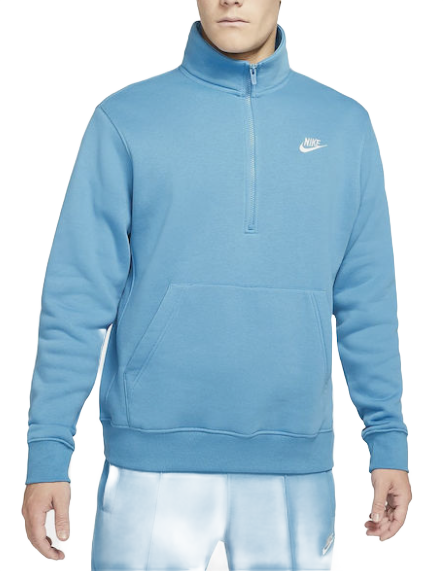 Niebieska Męska Bluza Nike Sportswear Zamek 1/2 S DQ4087-469