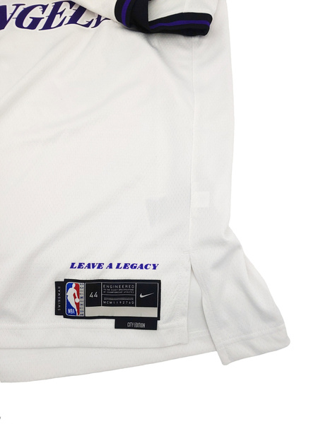 Biała Koszulka NBA Lakers City Edition S Personalizowana