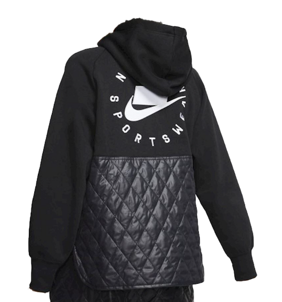 Damska Czarna Bluza Nike NSW Fleece XS z Kapturem CJ6253-010
