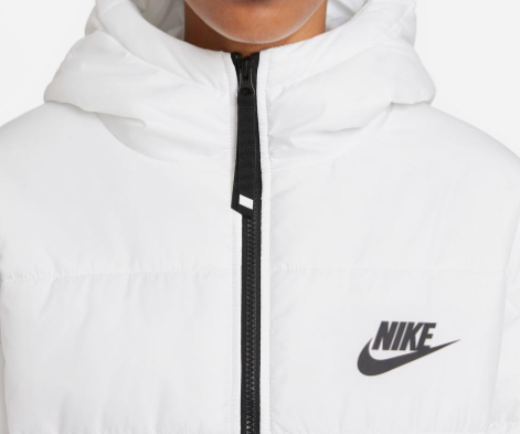 Nike Kurtka Damska - Biała - Kaptur - Sportswear Therma-FIT Repel - DM0695-100 - Plus Size - Rozmiar 1X