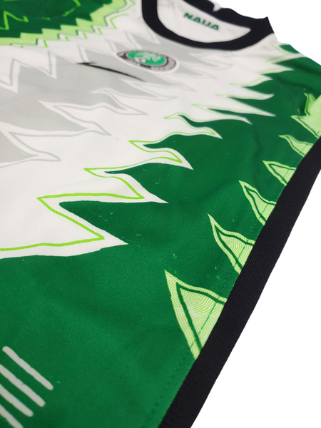 Zielono-Biała Koszulka Junior Nike Nigeria 2020 CT4233-100 S 128-137 cm