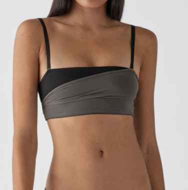 Calvin Klein Biustonosz - Szary Stanik Top - Rozmiar S - Unlined Bandeau - 0040164WBE IJ2
