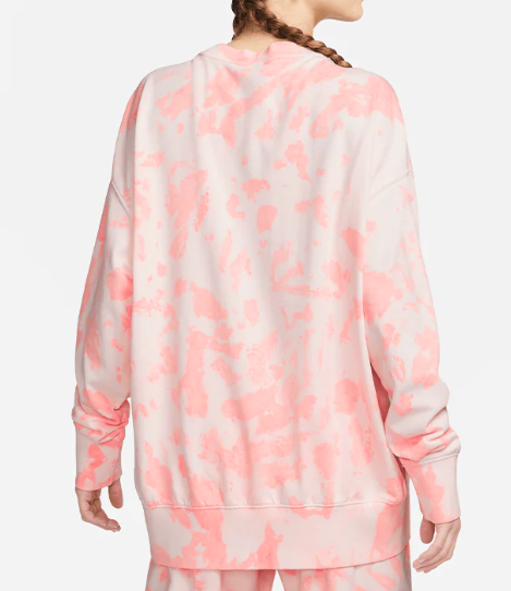 Różowa Damska Bluza Nike Cloud-Dye L DQ6156-635