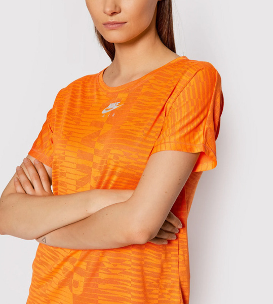 Pomarańczowa damska koszulka Nike Air Running CZ9154-854 S